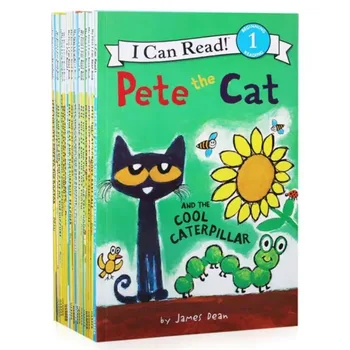19 Cărți/Set Pot Citi Pete Cat Cărți Ilustrate Pentru Copii Baby Celebra Poveste Engleză Povești Copilului De Carte Pentru Copii Carte De Culcare