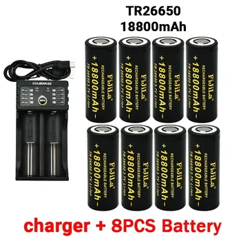 26650 3.7 V 18800mAh Baterie de Mare Capacitate 26650 50A Baterie Litiu-Ion Baterie Reîncărcabilă pentru Jucărie Lanterna+incarcator