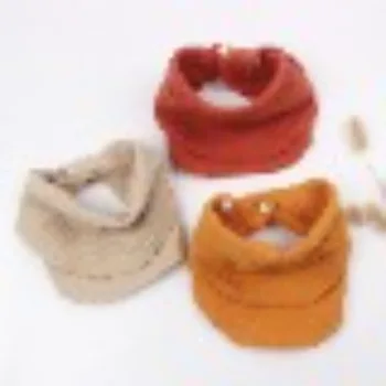 3 copilul de bumbac tifon dublu saliva prosop copil reglabil salopete eșarfă copil respirabil batistă, prosop
