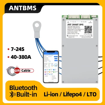ANTBMS Inteligente BMS 7S să 16 17 18 19 20 21 22 23 24 pentru Li-Ion, LiFePo4 LTO 200A 450A 600A 950A Echilibru Bluetooth Built-in