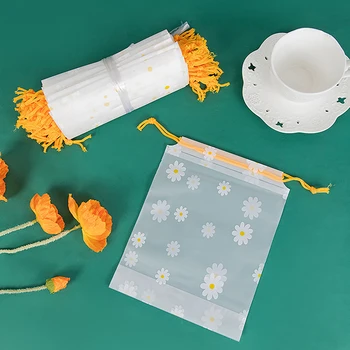 Crizantema Mic Scrub Pachet De Buzunar Punga De Cadou Haine Stocate În Mod Transparent Geanta Cosmetice Trage Coarda Sac De Mici