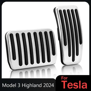 De accelerație Pedala de Frână Pentru tesla model 3 highland 2024 Aliaj de Aluminiu Pedale Tampoane Huse Pentru Tesla Model 3+ 2024 accesorii