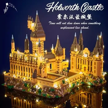 Hogwarts Micro Blocuri Harry Potter Magic Castle Balody Arhitectura Orasului Model Mini Film Cărămizi Jucării pentru Copii Cadouri