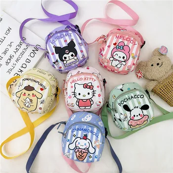Kawaii Miniso Sanrio Copii Crossbody Geanta Hello Kitty Kuromi Fete Hello Kitty Saci De Umăr Pu Geantă Student Cadouri