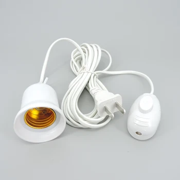 NE Plug AC E27 Lampă de Bază 4M Cablu de Alimentare cablu Independente Buton Comuta E27 Suport Șurub Priză pentru a Crește Bec