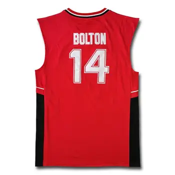 Numărul 14 Zac Efron Troy Bolton Est Liceu Wildcats red Retro Baschet Tricou Barbati Cusute Tricouri Tricou Sport