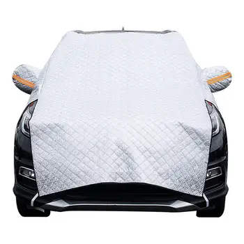 Parbrizul mașinii Acoperiți de Gheață Și Zăpadă de Trei Straturi de Design Soare Și de a Bloca Razele UV cu Benzi Reflectorizante Cu Oglinda Laterală Huse pentru masina