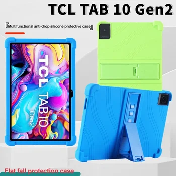 Pentru TCL Tab 10 Gen 2 10L Gen 2 10.1 inch, Max 10.36 11 10L 10 10.1 Tableta PC Silicon Moale rezistent la Socuri Capac Spate Cu Kickstand