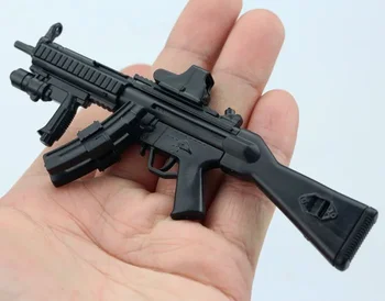 1:6 Scala 4D Arma Model MP5SD5 Pistol Mitralieră de Plastic Armă de foc Asamblate Puzzle Model de 12 Inch figurina Soldat