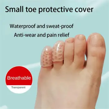 1-Silicon Toe Capace Anti-Frecare Respirabil Toe Protector Previne Blistere Toe Capace De Acoperire Protectoare Picior De Îngrijire Instrumente