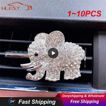 1~10BUC Bling Accesorii Auto Vent Clip Mirosul de Mașină Mașină Parfum odorizant In Masina Ornamente Elefant Auto