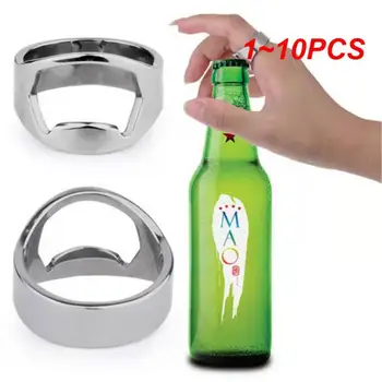 1~10BUC Inel în formă de Sticlă de Bere de Deschidere 22mm Mini Deschizator de Sticle din Oțel Inoxidabil Deget Inelul de Demontare Gadget-uri de Bucătărie Bar