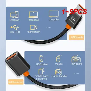 1~5 BUC de 1,5/1m 6A USB 3.0 Cablu de Extensie Femeie La Bărbat Extender Cablu de Mare Viteză de Transmisie de Date prin Cablu Pentru Camera TV Printer