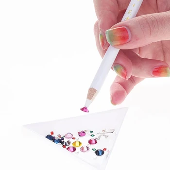 2/5/10/13Pcs DIY Ceara Stilou Dotting Nail Art Strasuri Pietre Cules de Cristal Dotting Tool Creion de Ceară Selector de Pietre Decor