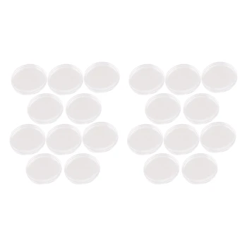 20 Buc Mici, Rotunde, din Plastic Transparent Monedă Capsule Cutie 30Mm