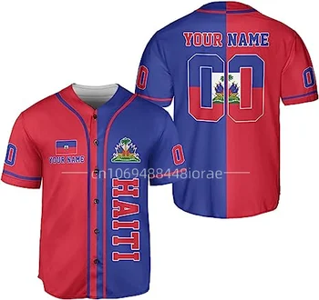 2023 Barbati Baseball Jersey Pavilion din Haiti Casual Fashion Street Baseball Tricou Personalizat Nume Număr Supradimensionat Tricou Maneci Scurte