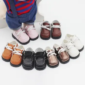 20cm Bumbac Pantofi Papusa Haine Accesorii Pentru 1/12 Păpuși PU Piele Stil de Colegiu Pantofi Papusa Cizme de Moda DIY Papusa Cadou Jucarii