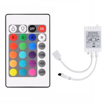 24 Taste de Control de la Distanță+DC12V Controler cu LED-uri RGB de Control Cutie de Lumină IR Controler Benzi pentru 5050 2835 Lumina RGB Benzi
