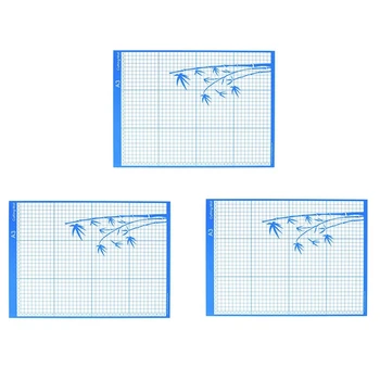 3X Tăiere Mat Standard de Prindere Adeziv Mat Cu Rețeaua de Măsurare Pentru Silhouette Cameo Plotter de Tăiere Mașină, A3