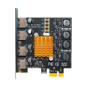4 Port USB PCI Express Riser Card PCI-E Expansiune Adaptor PCIE USB3.0 HUB pentru NEC Gratuit Controller Carduri de Ex