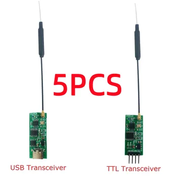 5X 2.4 G ISM Band GFSK FSK-Receptor Wireless USB/TTL Modul cu IPEX Antena pentru Arduino UNO MEGA2560 Raspberry pi STM32 FPGA