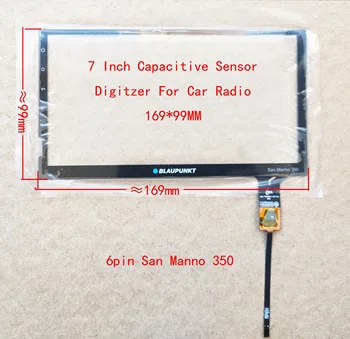 6.95 7 Inch Radio Auto MP5 Senzor Touch Screen Digitizer Panou de Sticlă GT911/GT615 6pini 169*99mm San Marino 350 LXH-TPC0033-677-V5