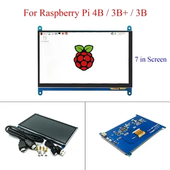 7 inch Touch Ecran 1024*600 Compatibil HDMI Display TFT IPS LCD Touchscreen Pentru Raspberry Pi 4 Model B / 3B+ /3B