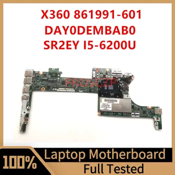 861991-601 861991-501 861991-001 PENTRU HP SPECTRE X360 13-4000 Laptop Placa de baza DAY0DEMBAB0 W/SR2EY I5-6200U CPU 8GB 100% Testat