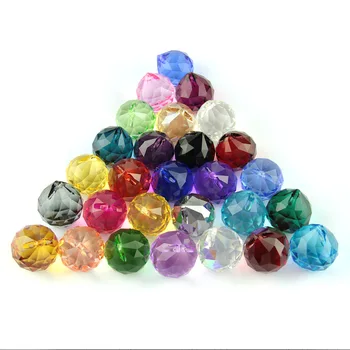 8pcs/lot 40 MM CULOARE MIXT Crystal prism picătură de Cristal agățat mingea pentru home&decor de nunta transport gratuit