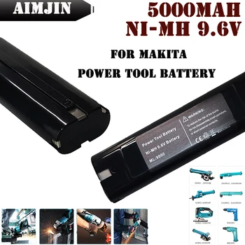9.6 V 5000mAh Înlocuire Instrumente de Putere a Bateriei pentru Makita Mak 6095D 9000 9001 9002 9033 9034 632007-4 Ni-CD