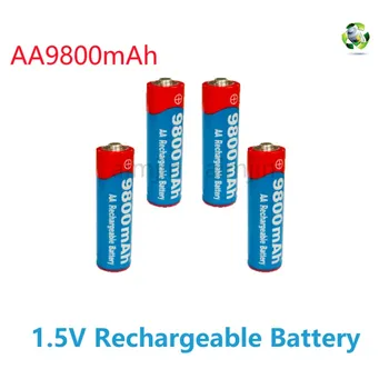 AA 9800mah 1.5 V AIMJIN Alcaline Noi Reîncărcabilă Baterie pentru Lumina Led-uri de Jucărie Mp3 Mic Ventilator Microfon