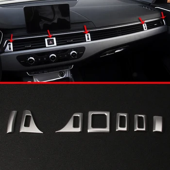 ABS Pearl Chrome Interior a Aerului Interior-Starea de Aerisire Capac de Evacuare, Garnitura Pentru Audi A4 2017 2018 Accesorii Auto Autocolante
