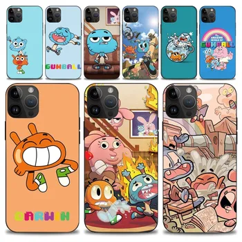 Anime-Lume-de-Gumball Caz de Telefon iphone15 14 13 12 11 Pro Max Mini X 7 8 Caz Moale