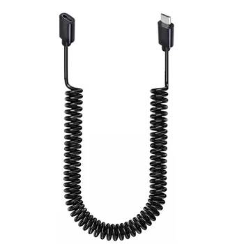C1FB Micro USB de sex Masculin la Feminin Cablu de Extensie de Primăvară Cablu de Sincronizare și Încărcare Cablu