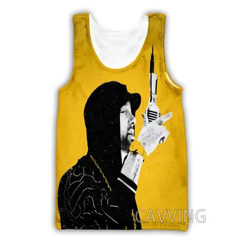 CAVVING 3D Imprimate Eminem Topuri Rezervor Harajuku Vesta de Vara Tricou Tricouri Streetwear pentru Bărbați/femei