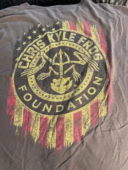 Chris Kyle Broasca Fundația tricou American Sniper Militar 3XL rare găsi mâneci lungi