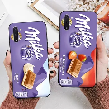 Ciocolata Milka Cutie Caz de Telefon Pentru Samsung Note 8 9 10 20 pro lite plus M 10 11 20 30 21 31 51 21 22 42 02 03