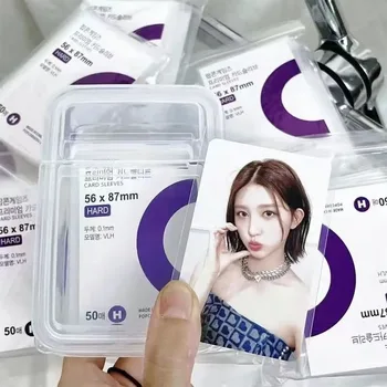 Clar Card Maneca Transparent Protector Cutie de Caz Impermeabil Joc de Fotbal Titularul Cardului pentru Popcorn Diy Idol coreean Card 3x4inch