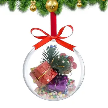 Completabile Ornamente De Cristal Auto Hang-On Ornament De Crăciun Bile Pentru Pomul De Crăciun Decoratiuni Amuzante Mini-Pachete Clar Decor