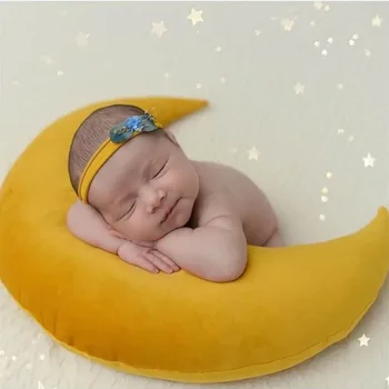 Copilul Prezintă Perna Nou-Născut Fotografie Recuzită Drăguț Copil Pălărie Colorate Boabe De Luna De Stele De Fotografiere Set Pentru Copil Nou-Născut Cadouri