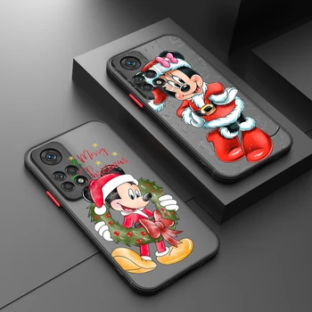 Craciun Mickey Minnie Pentru Xiaomi Redmi Nota 12 Viteza Turbo 11 10 9 Pro Plus Max 4G 5G Mat Translucid Greu Caz de Telefon