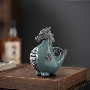 Creative Ceramice Dragon Calul Spirit Decor Norocos Living Intrarea Cabinet Vin Zodia Dragon Desktop Office Decor