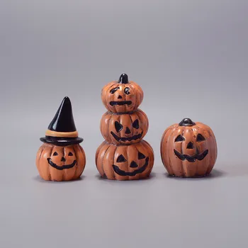 Creative Decor De Halloween Figurine Miniaturale De Dovleac Rasina De Artizanat Mini Zana Ornamente De Gradina Acasă Decorare Accesorii