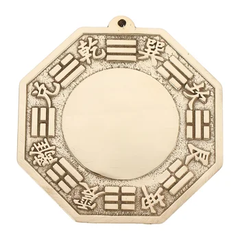 Cupru Pur Oglindă Bagua Feng Shui Ornamente Convex Exorciza Răul Casă De Oraș Meserii Bârfă Pur Oglinda Convex Oglinda Ornament