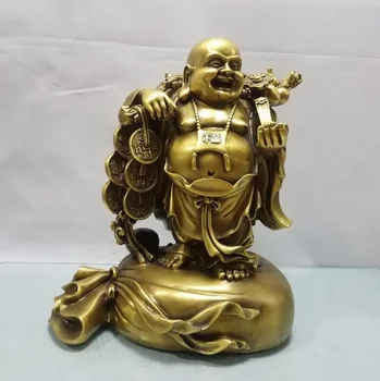 Cupru pur sac de bani Buddha ornamente