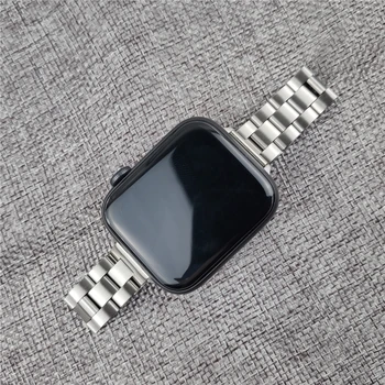 Curea Slim pentru apple watch 40mm 44mm bandă subțire brățară din oțel inoxidabil pentru iwatch apple watch se 6 5 4 3 38mm 42mm curea femei