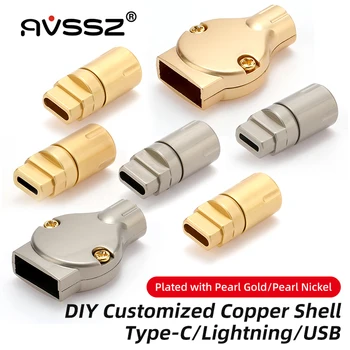 Date de Încărcare Cablu de Cupru Coajă de absorbție a șocurilor Buclă de Tip C / Lightning / USB Port de Interfață DIY Personalizate de Reparare