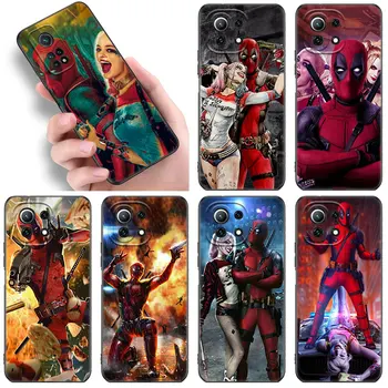 Deadpool și Harley Quinn Telefon Caz Pentru funda Xiaomi Mi 13 12 11 Lite NE 11T 12T 12S Pro 11i Redmi 12C 10C 10A 9T 9C 8A 9A