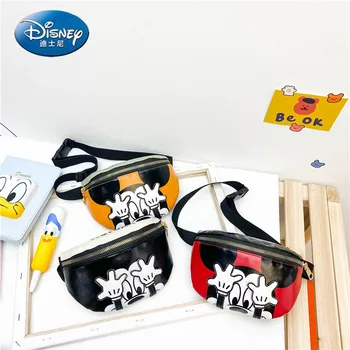 Disney ' s New Mickey pentru Copii de Talie Sac de Desene animate Drăguț Băiat Piept Geanta Brand de Lux cu Capacitate Mare Tendință de Moda Fată Sac de Mesager