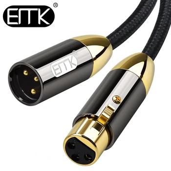EMK Cablu XLR 3 Pin Echilibrat Cablu de Microfon Duce XLR de sex Masculin la Feminin Extensia Cablul de Microfon Pentru Mixer, Boxe, Studio Recorder